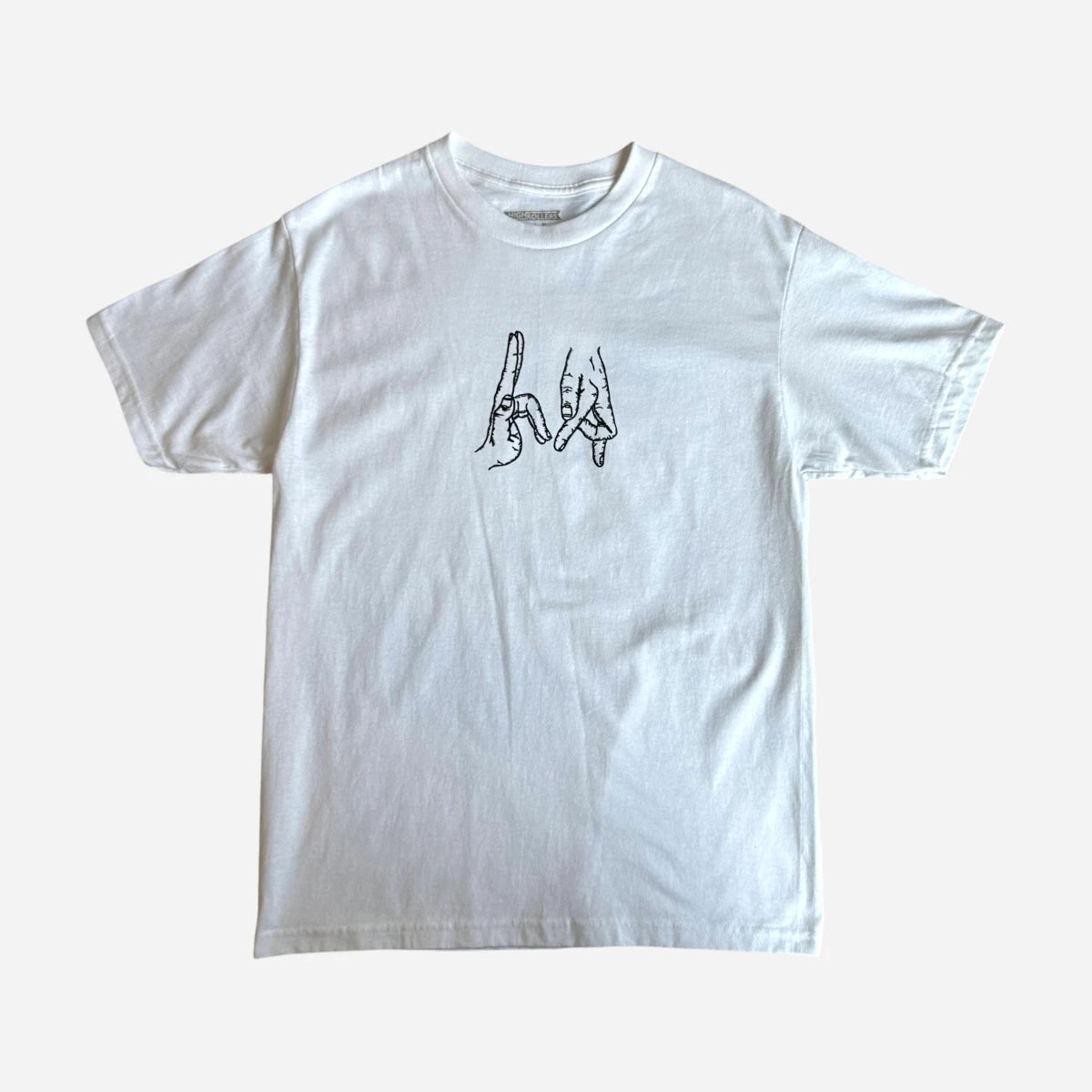 High Rollers - Gang Sign Tee - White/Black