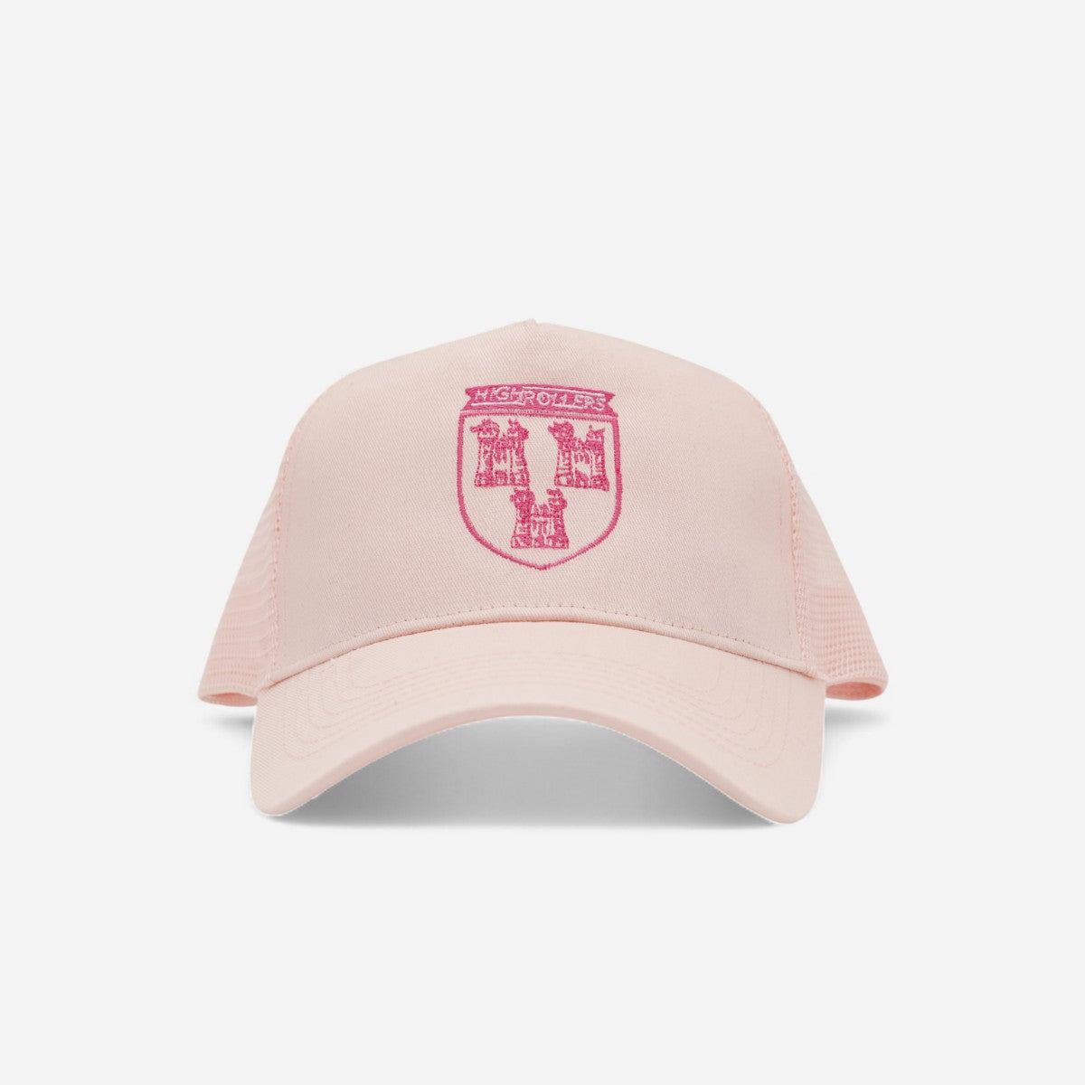 High Rollers - Coat Of Arms Trucker Cap - Pink Foam/Hot Pink