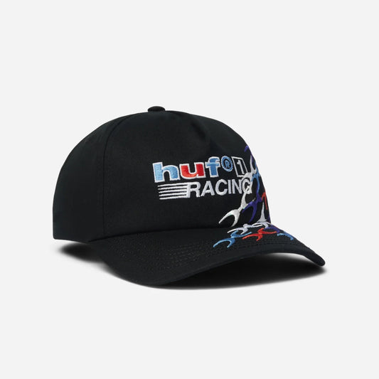 HUF - One Racing 5 Panel Cap - Black