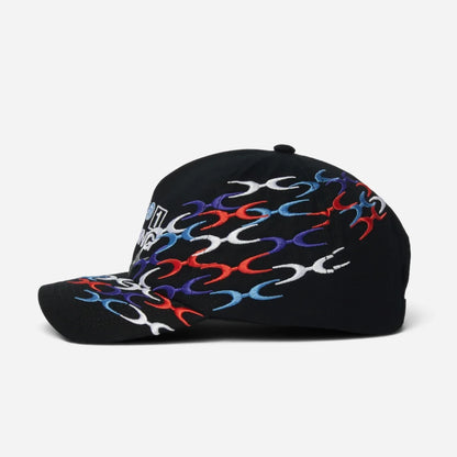 HUF - One Racing 5 Panel Cap - Black