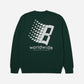 HUF x Bronze 56K - B Logo Crewneck - Forest Green