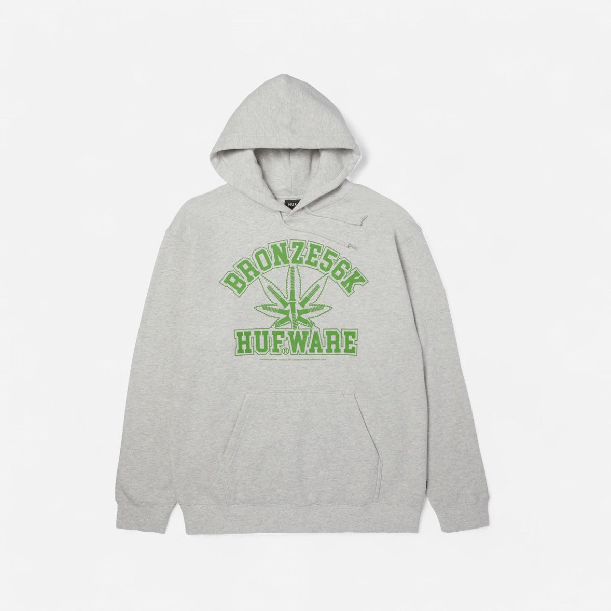 HUF X Bronze 56K - Plantware Hoodie - Ash Grey/Green