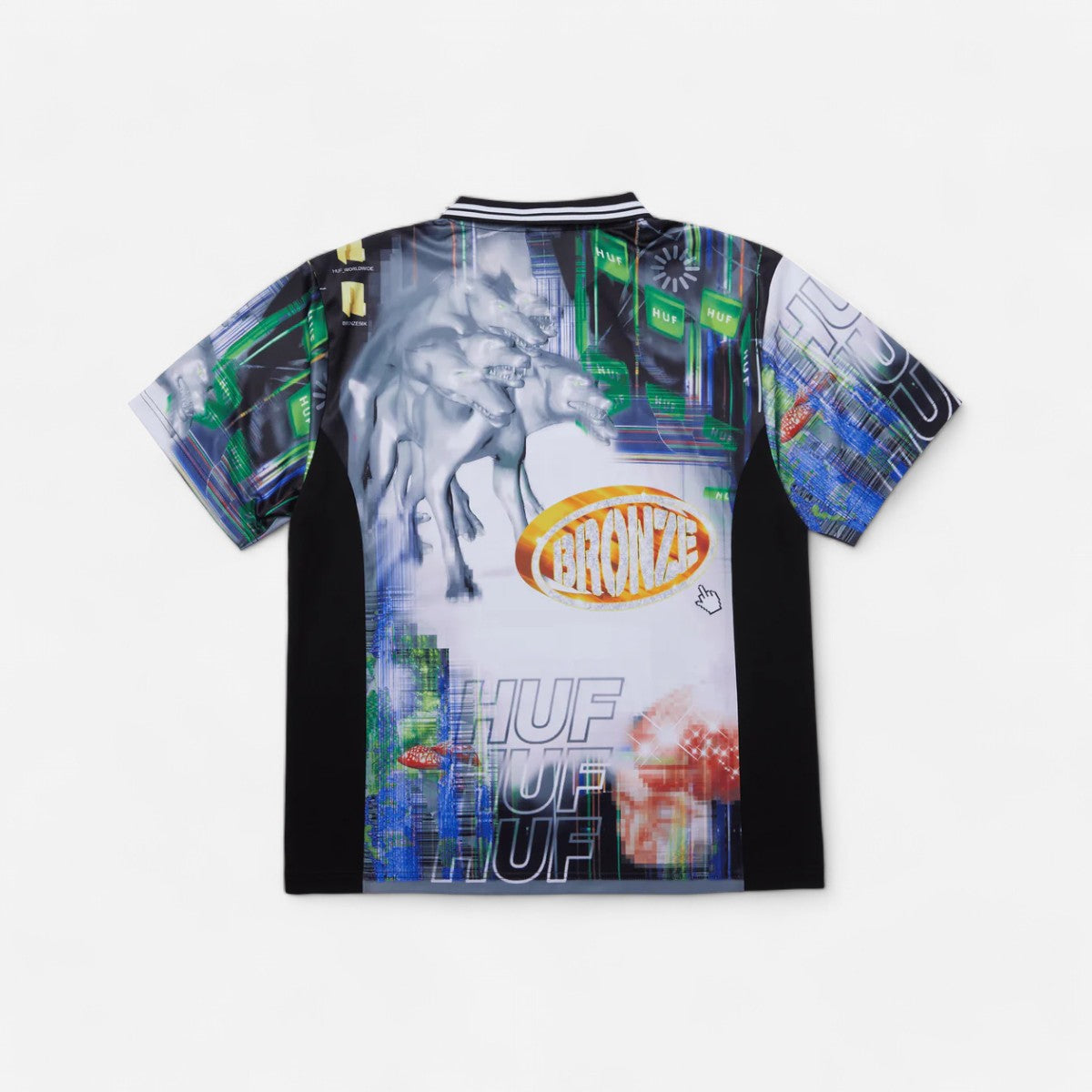 HUF X Bronze 56K - Glitched Soccer Jersey