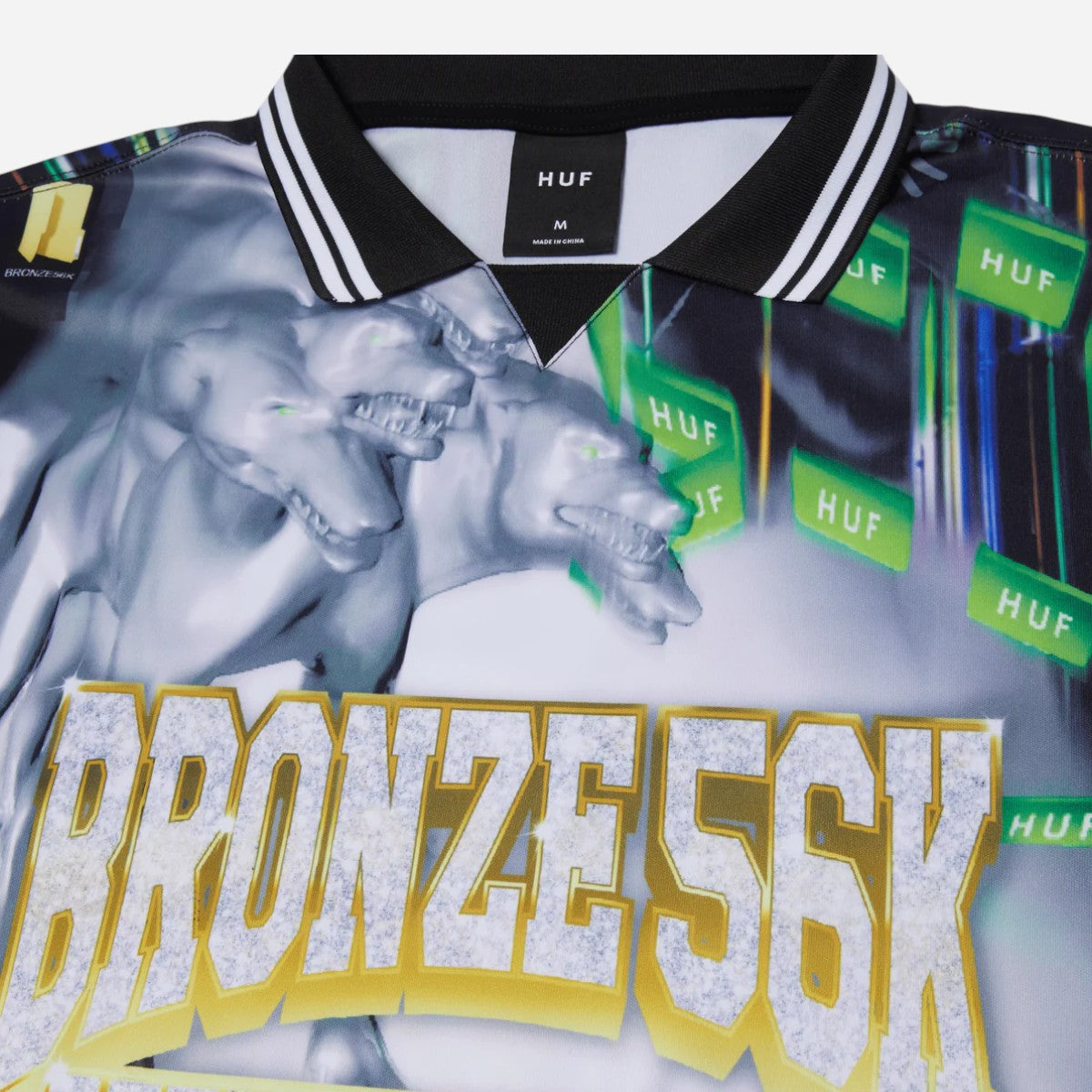 HUF X Bronze 56K - Glitched Soccer Jersey