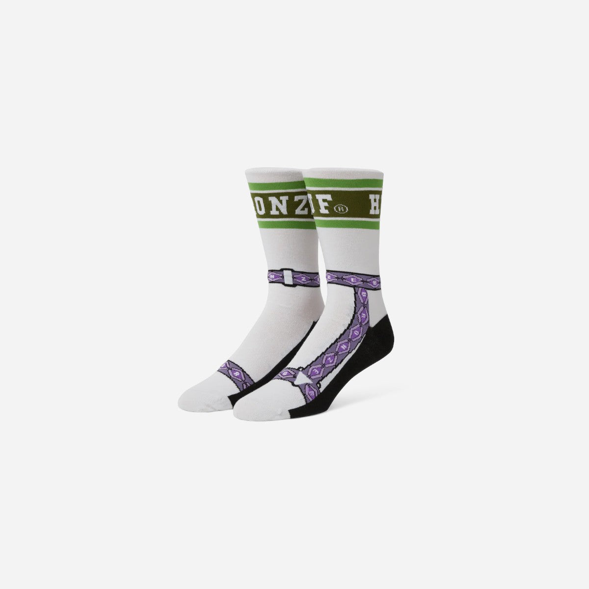 HUF X Bronze 56K - Granola Crew Socks - White