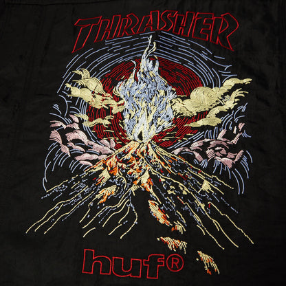 HUF x Thrasher - Trucker Jacket - Black