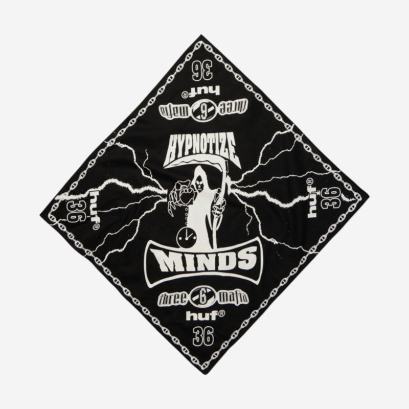 HUF - Three 6 Mafia Hypnotize Minds Bandana - Black