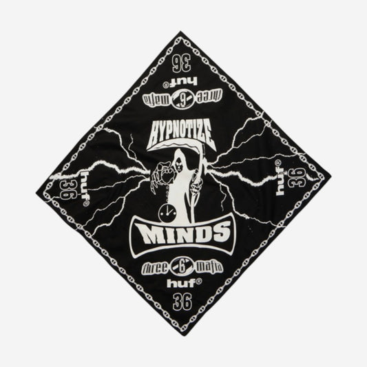 HUF - Three 6 Mafia Hypnotize Minds Bandana - Black