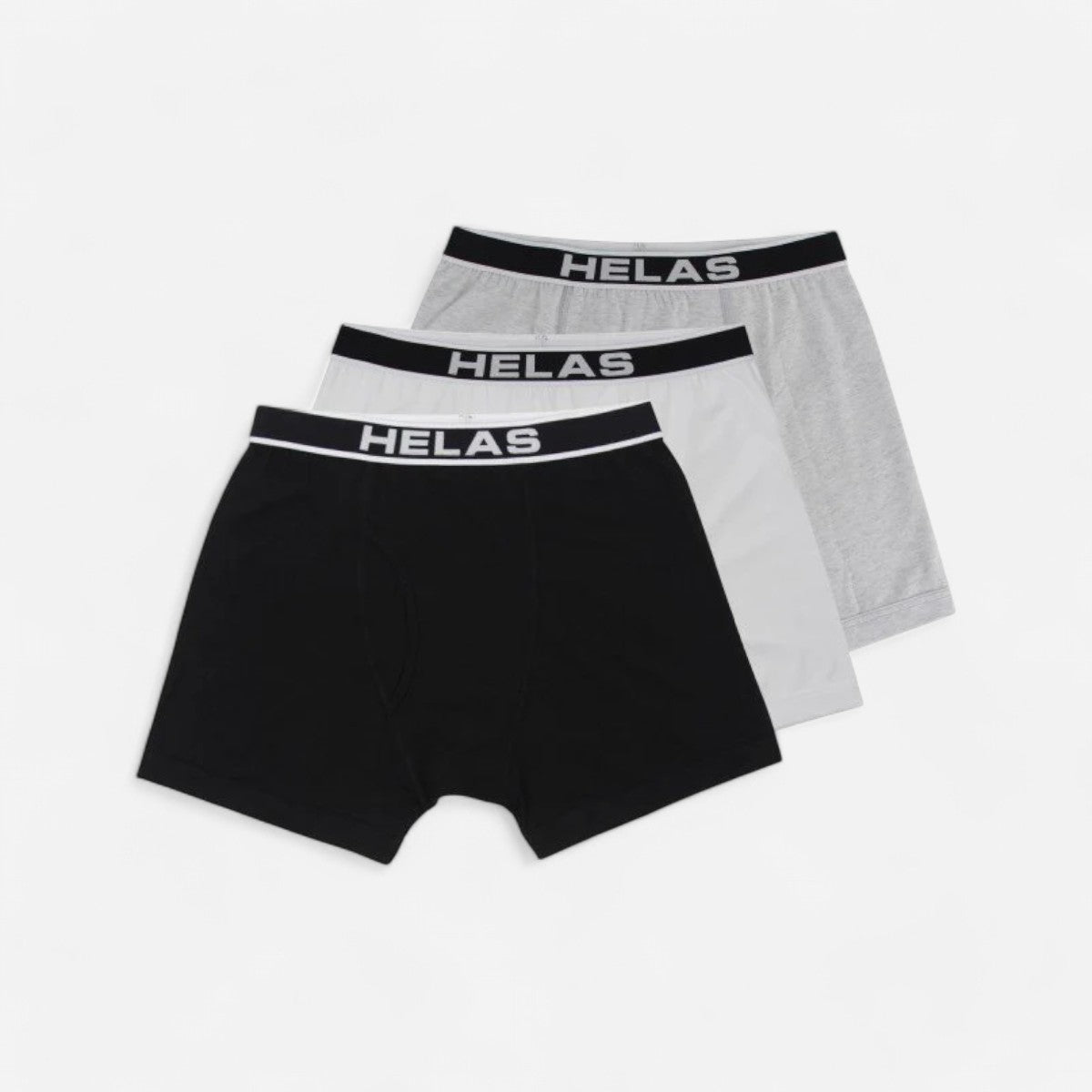 Hélas - Boxer 3 Pack - Black/Grey/White