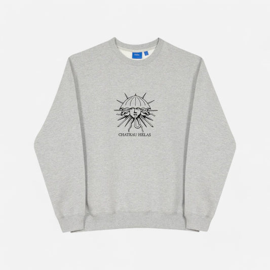 Hélas - Chateau Crewneck - Heather Grey