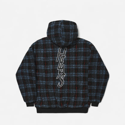 Hélas - Ocaro Reversible Checkered Full Zip Jacket - Navy/Black