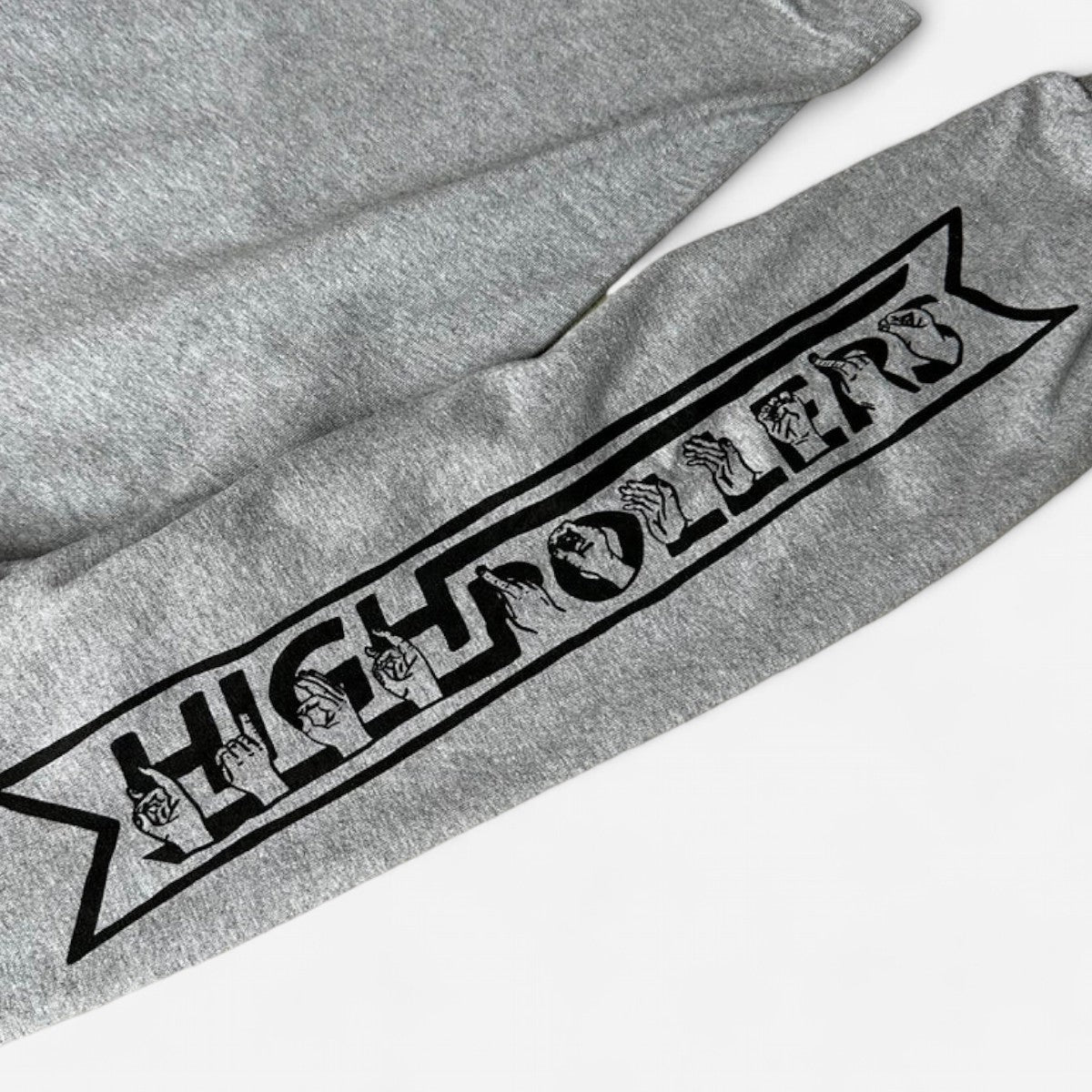 High Rollers - Sign Language Longsleeve Tee - Grey Heather