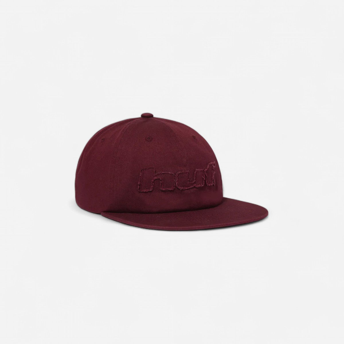 HUF - Distressed Logo 5 Panel Cap - Raisin