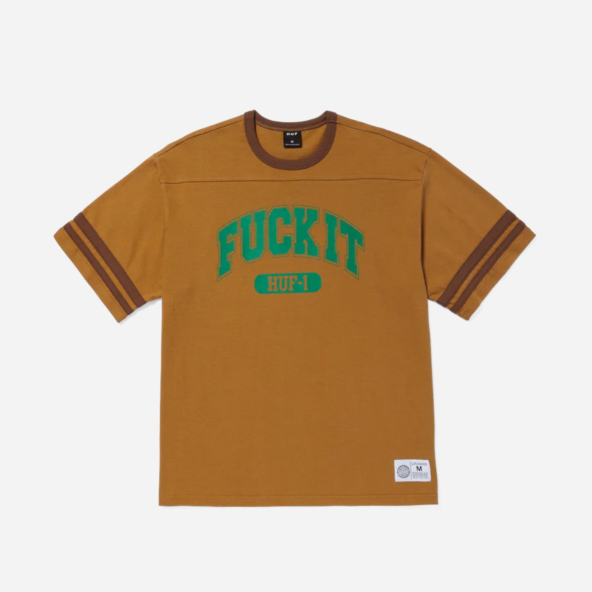 HUF - Fuck It Football Shirt - Caramel