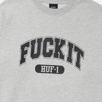 HUF - Fuck It Crewneck - Heather Grey