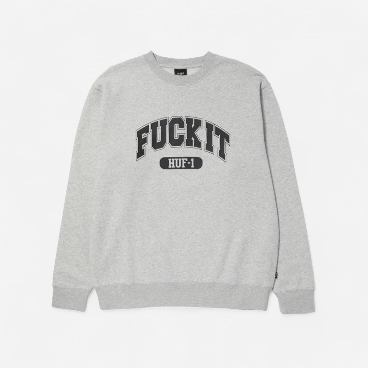 HUF - Fuck It Crewneck - Heather Grey