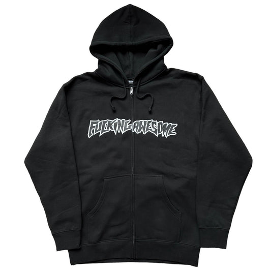 Fucking Awesome - Zip Logo Hoodie - Black