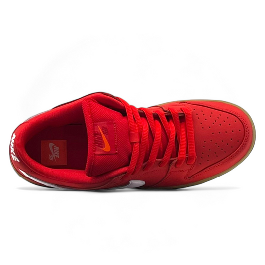 Nike SB - Dunk Low Orange Label Shoes - Red/White/Gum