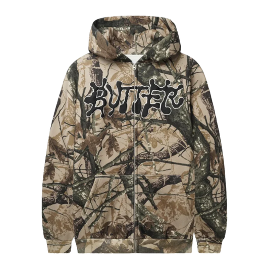 Butter Goods - Ink Zip Thru Hoodie - Camo