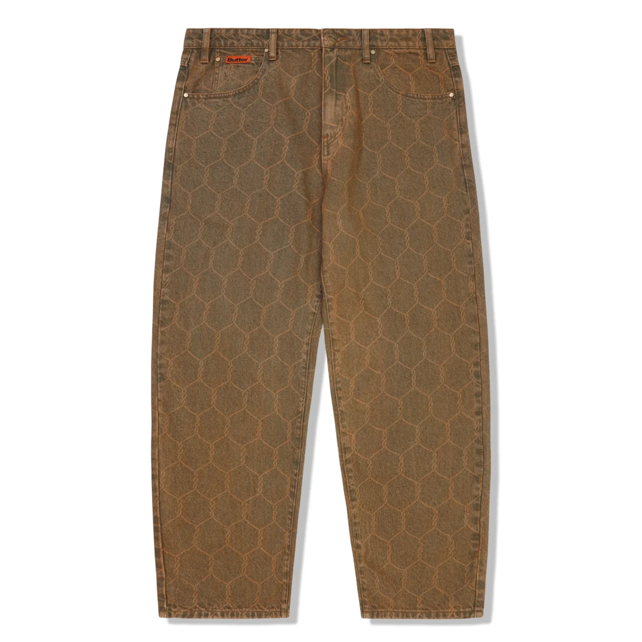 Butter Goods - Chain Link Denim Jeans - Washed Brown