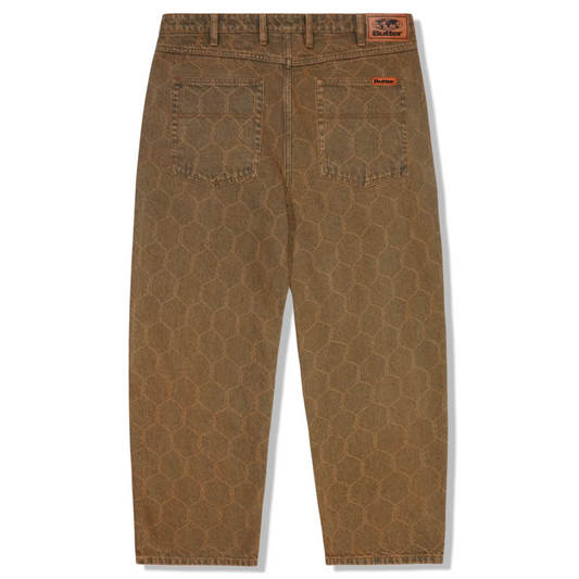 Butter Goods - Chain Link Denim Jeans - Washed Brown