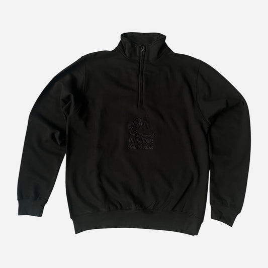The National Skateboard Co - Ethereal Quarter Zip - Black