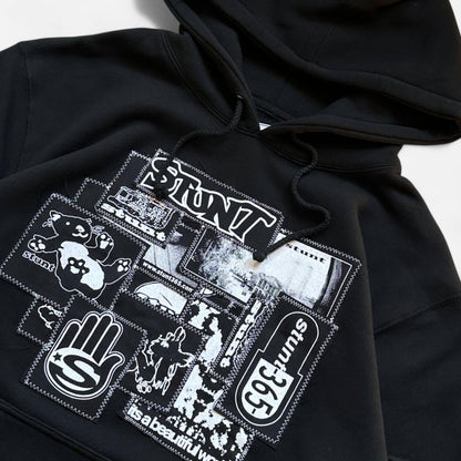 Stunt 365 - Patchwork Hoodie - Black