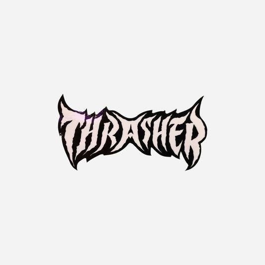Thrasher - Metal Logo White Sticker