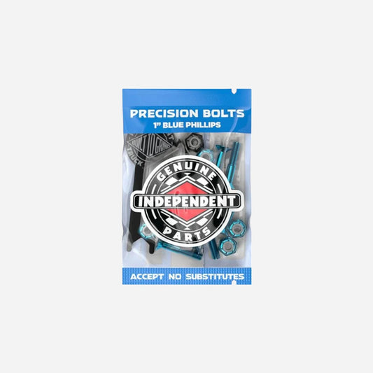 Independent - Blue Phillips Bolts - 1"