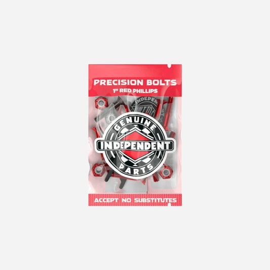 Independent - Red Phillips Bolts - 1"