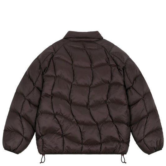 Dime - Midweight Wave Puffer Jacket - Espresso