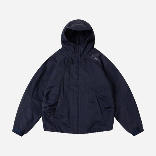 Dime - Crinkled Tech Windbreaker - Dark Navy