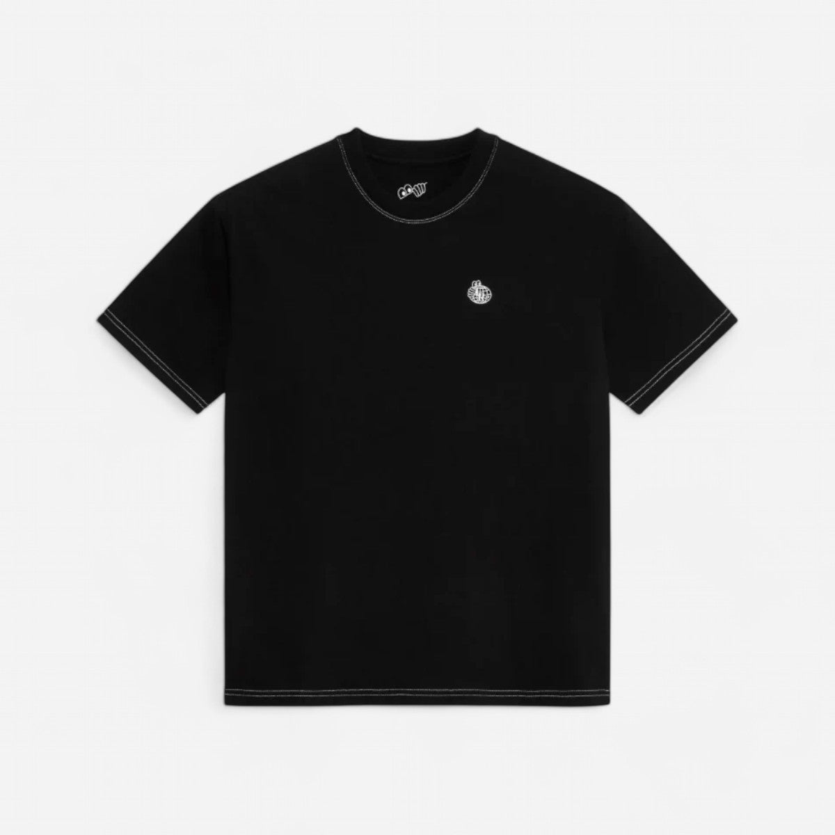 Last Resort AB - Small Atlas Contrast Stitch Tee - Black