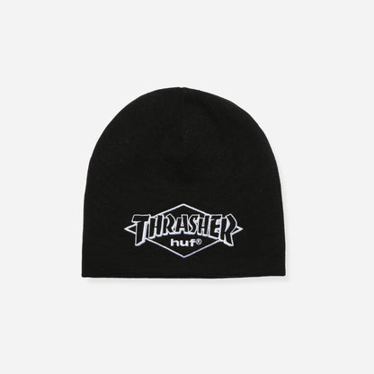 HUF x Thrasher - Meltdown Reversible Beanie - Black