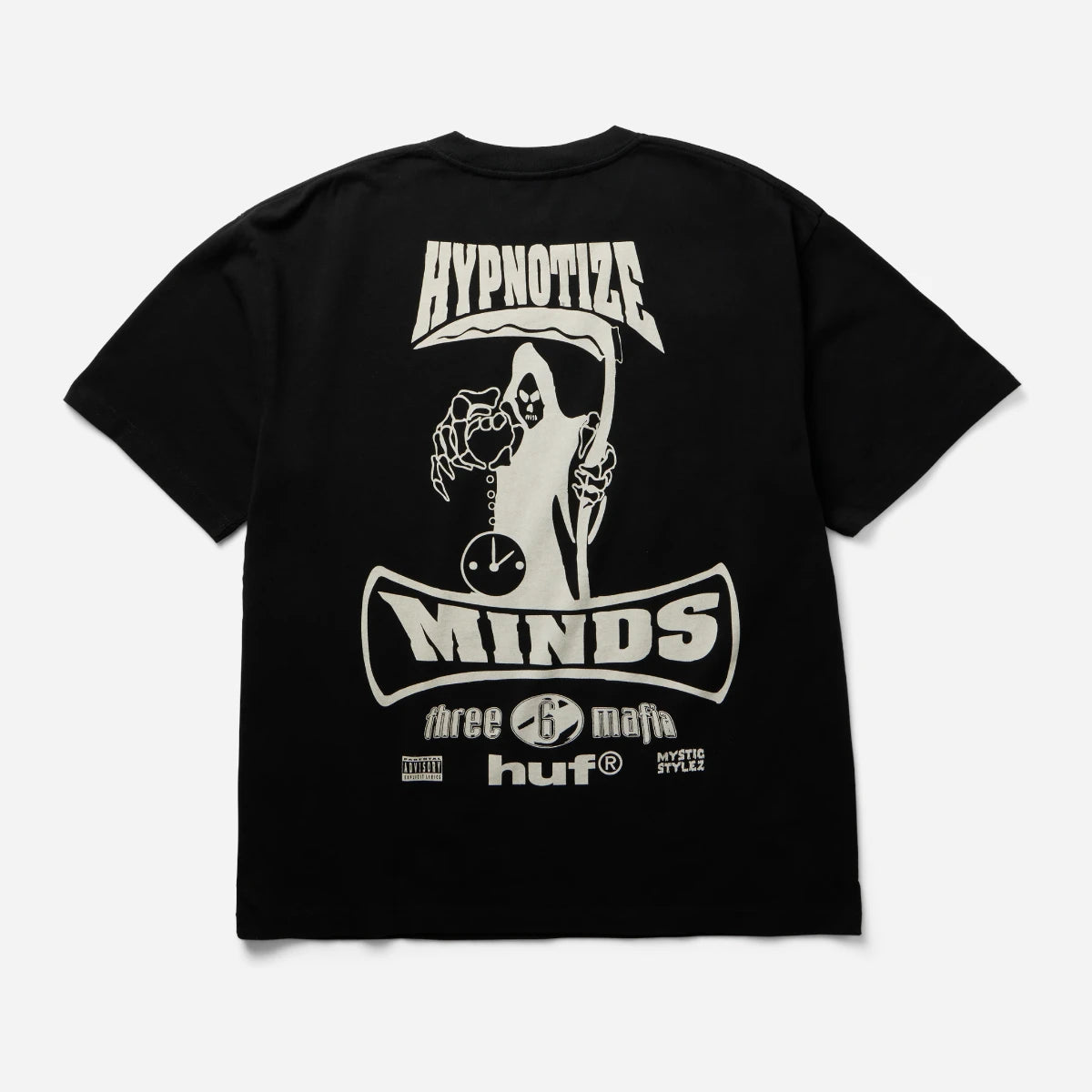 HUF - Three 6 Mafia Most Known Unknown Tee - Washed Black