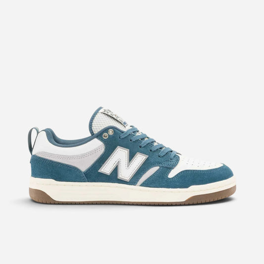 New Balance Numeric x Focus - 480 Shoes - Mountain Teal/Sea Salt