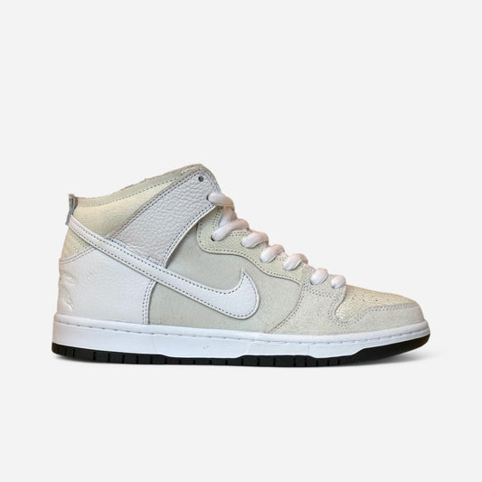 Nike SB - Dunk High Pro Anti-Hero Shoes - White/White/Black