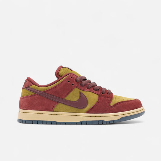 Nike SB - Dunk Low Pro Shoes - Dark Team Red/Burgundy Crush/Olive Flak