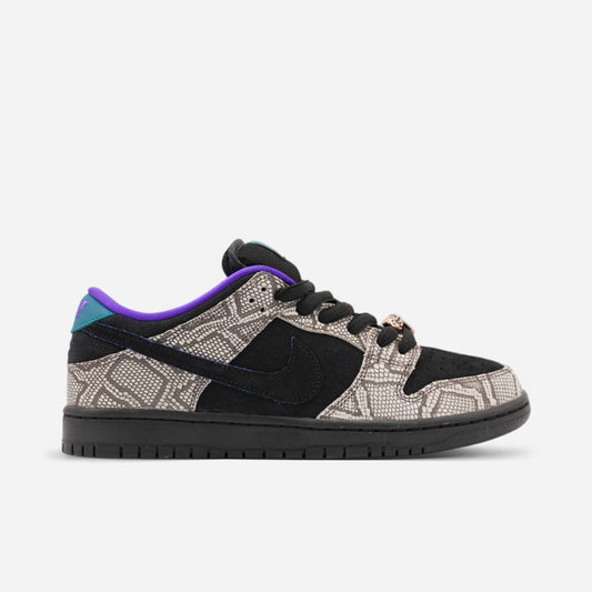 Nike SB - Dunk Low Pro Dashawn Jordan Shoes - String/Black/Bright Spruce/Fierce Purple