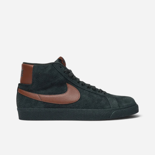 Nike SB - Blazer Mid Shoes - Black Spruce/Corduroy Brown