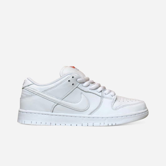 Nike SB - Dunk Low Orange Label Shoes - White/White/White