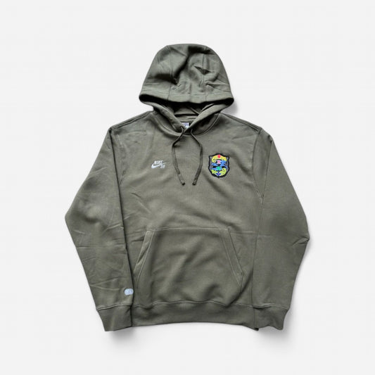 Nike SB - Fleece Pullover Agnostic Hoodie - Medium Olive/White