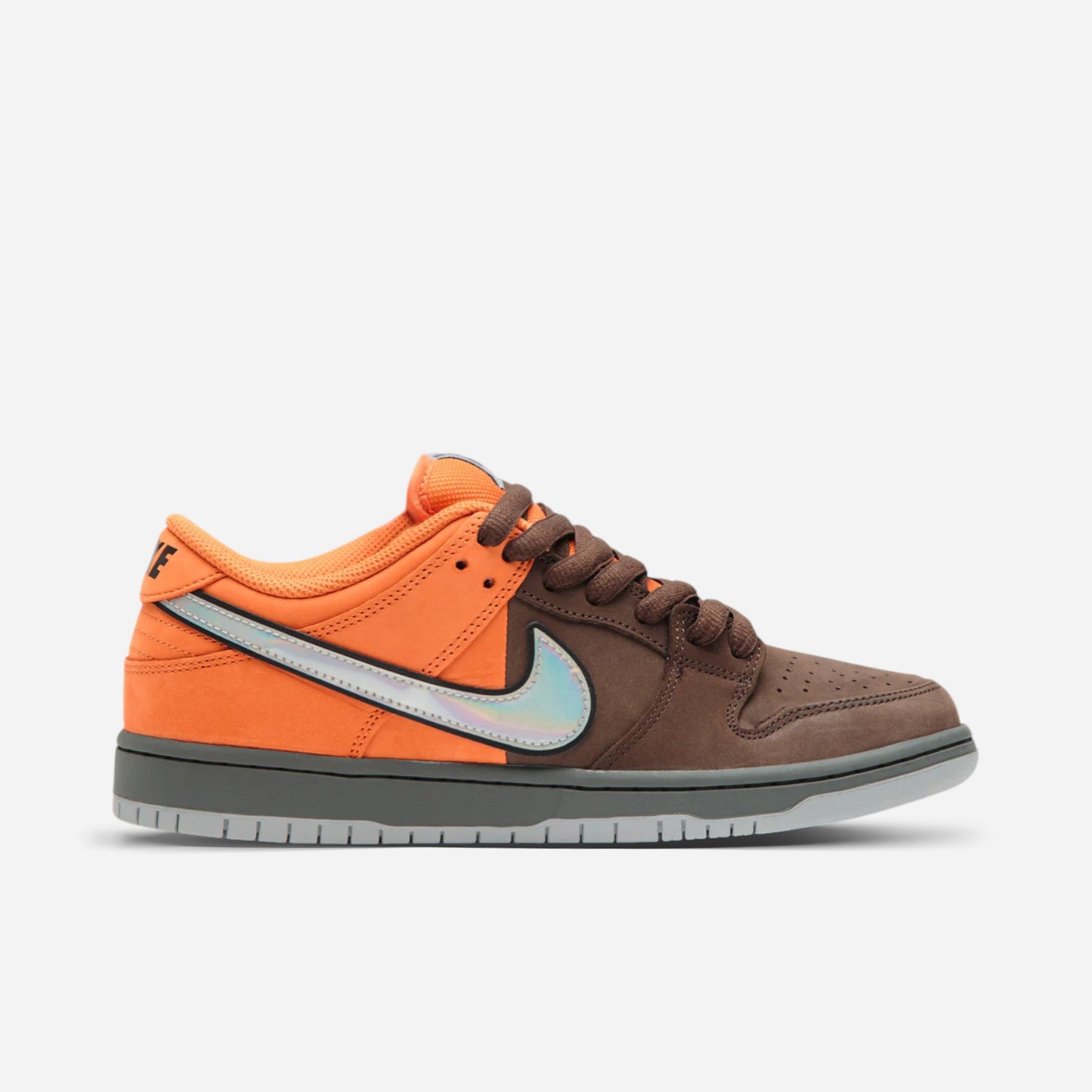 Nike SB - Dunk Low Pro “Muni Fast Pass” Shoes - Safety Orange/Wolf Grey Baroque Brown