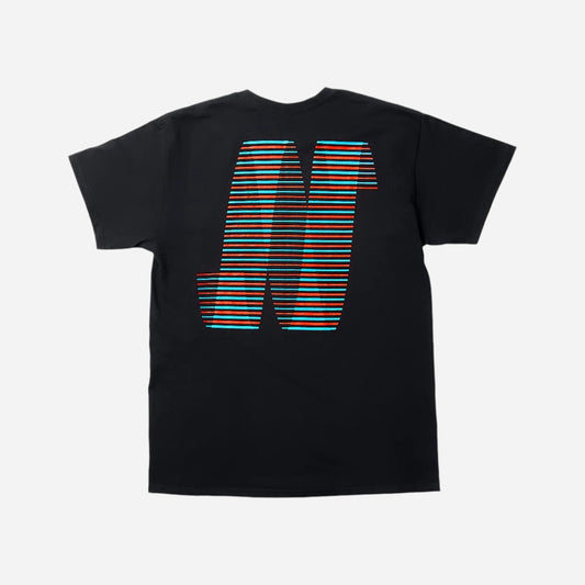 North - N logo Tee - Black/Blue/Red