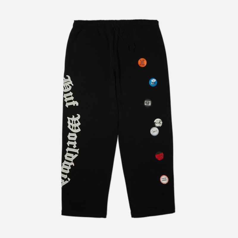 HUF - Olympia Open Hem Sweatpants - Black