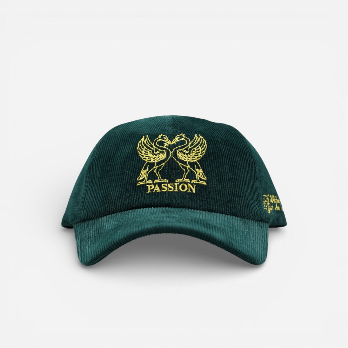 Passion - Birds Cord 6 Panel Cap - Green