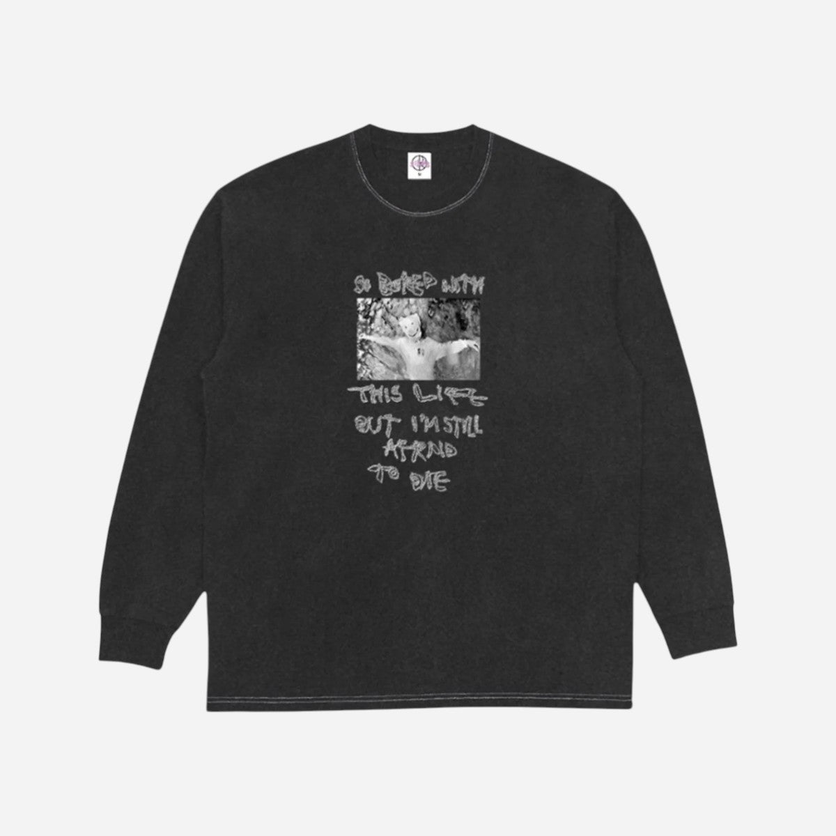 Polar - So Bored Longsleeve Tee - Silver/Black