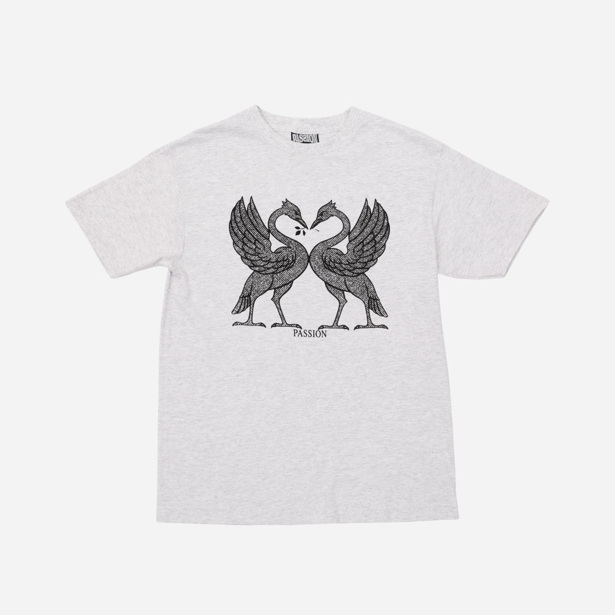 Passion - Birds Tee - Grey Marl