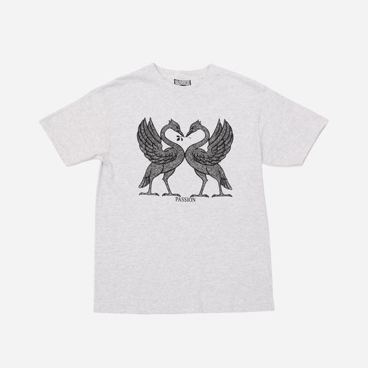 Passion - Birds Tee - Grey Marl
