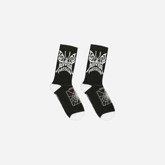 Passion - Butterfly Socks - Black